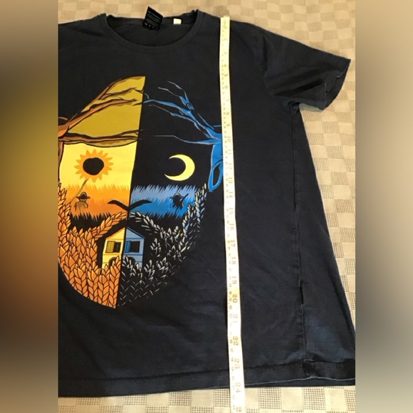 Van Gogh Museum Amsterdam Blue Wheat Fields Tee Shirt Small - Picture 4 of 7